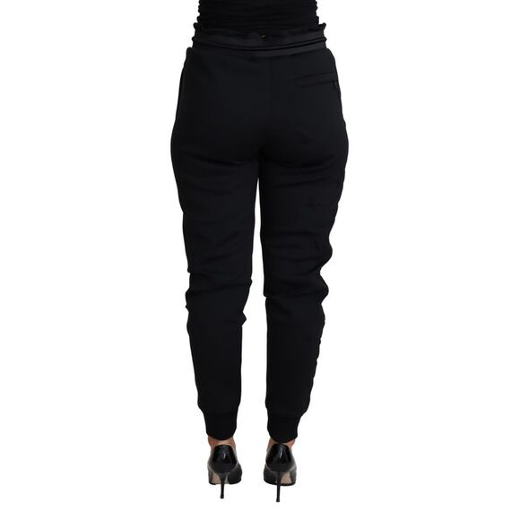 Dolce & Gabbana Dolce Gabbana Sweatpants Casual Style Women Black Jeans & Pants - Picture 3 of 3